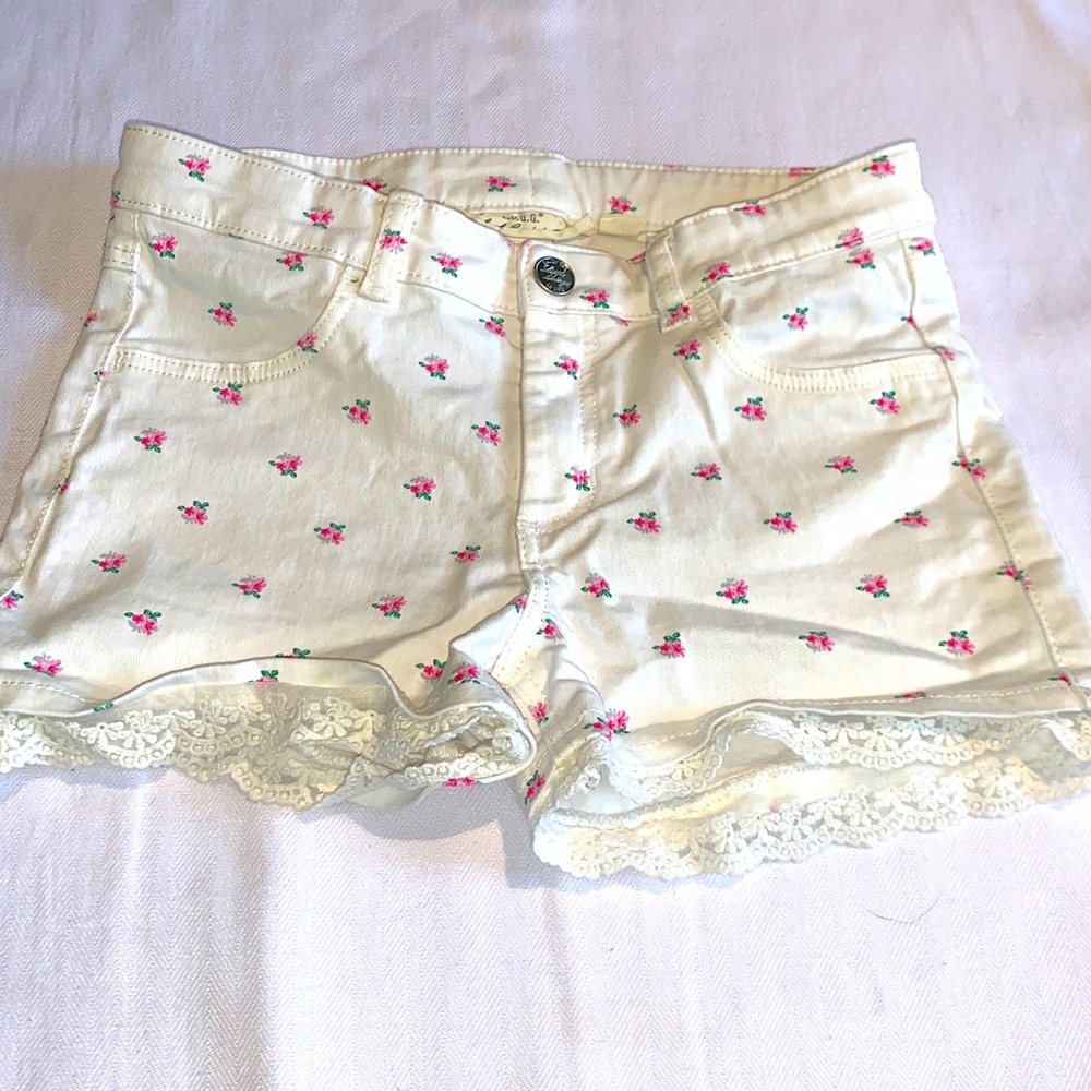 🌸🌺 girls Floral shorts- like new 🌺🌸